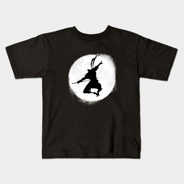 Ninja moon Kids T-Shirt by pepques